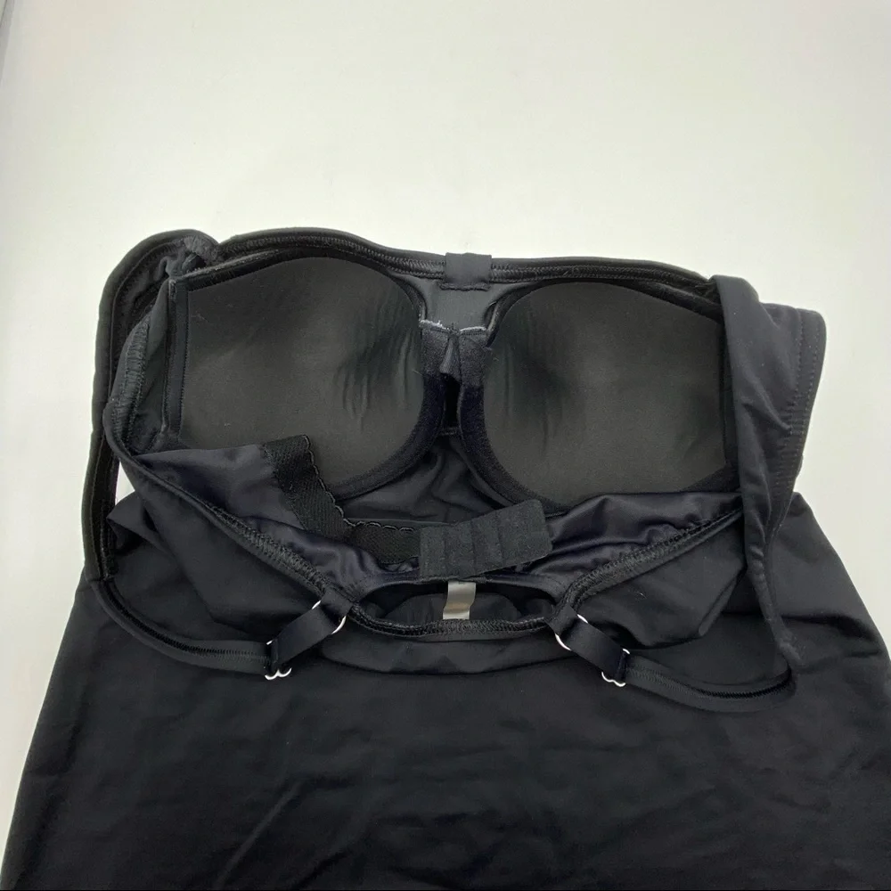 Lands End Classic Tankini Swim Top Size 32B 34A Bra Top Beach Vacation Resort
